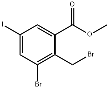Methyl 3-Bromo-2-(Bromomethyl)-5-Iodobenzoate Structure