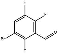 5-Bromo-2,3,6-trifluorobenzaldehyde Structure