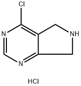4-CHLORO-5H,6H,7H-PYRROLO[3,4-D]PYRIMIDINE HCL Struktur
