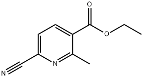 6-Cyano-2-methyl-nicotinic acid ethyl ester Structure
