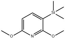 2,6-ジメトキシ-3-(トリメチルシリル)ピリジン 化学構造式
