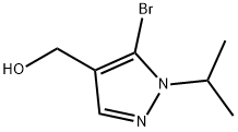 (5-BROMO-1-ISOPROPYL-1H-PYRAZOL-4-YL)METHANOL Structure