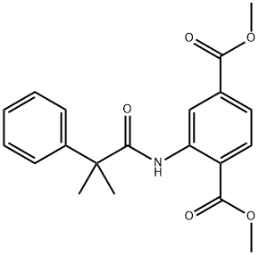 dimethyl 2-[(2-methyl-2-phenylpropanoyl)amino]terephthalate Structure