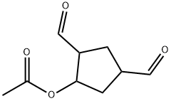 2,4-diformylcyclopentylacetate 结构式