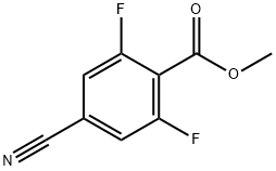 methyl 4-cyano-2,6-difluorobenzoate 化学構造式