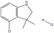 4-CHLORO-3,3-DIMETHYLINDOLINE HCL Structure