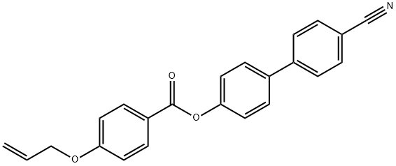 Benzoic acid, 4-(2-propen-1-yloxy)-, 4'-cyano[1,1'-biphenyl]-4-yl ester 化学構造式