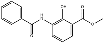 3-BENZOYLAMINO-2-HYDROXY-BENZOIC ACID METHYL ESTER Structure