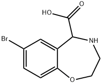 7-Bromo-2,3,4,5-tetrahydro-benzo[f][1,4]oxazepine-5-carboxylic acid Structure