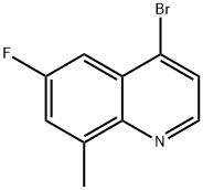 4-溴-6-氟-8-甲基喹啉, 1378255-46-9, 结构式