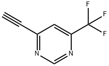4-乙炔基-6-(三氟甲基)嘧啶, 1378258-80-0, 结构式