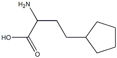 2-amino-4-cyclopentylbutanoic acid Struktur