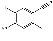 4-AMINO-3,5-DIIODO-2-METHYLBENZONITRILE Structure