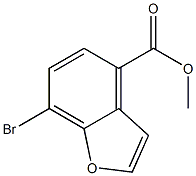 7-溴苯并呋喃-4-羧酸甲酯 结构式