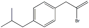 1-(2-bromoprop-2-enyl)-4-(2-methylpropyl)benzene 结构式