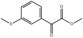 METHYL 2-(3-(METHYLTHIO)PHENYL)-2-OXOACETATE Struktur