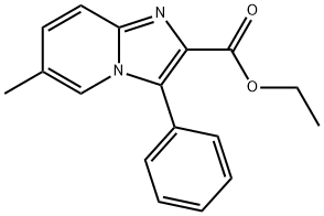 ETHYL 6-METHYL-3-PHENYLIMIDAZO[1,2-A]PYRIDINE-2-CARBOXYLATE 结构式