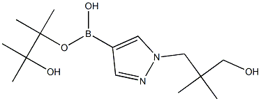 (1-(3-HYDROXY-2,2-DIMETHYLPROPYL)-1H-PYRAZOL-4-YL)BORONIC ACID PINACOL ESTER,1380307-35-6,结构式