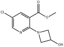 甲基 5-氯-2-(3-羟基吖丁啶-1-基)尼古丁酯, 1380753-11-6, 结构式