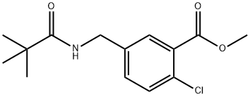 METHYL 2-CHLORO-5-(PIVALAMIDOMETHYL)BENZOATE Structure