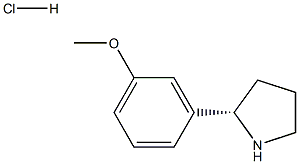3-((2S)PYRROLIDIN-2-YL)-1-METHOXYBENZENE HYDROCHLORIDE Structure