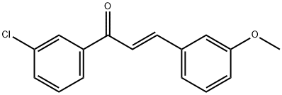 (2E)-1-(3-chlorophenyl)-3-(3-methoxyphenyl)prop-2-en-1-one Struktur