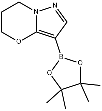 6,7-DIHYDRO-3-(4,4,5,5-TETRAMETHYL-1,3,2-DIOXABOROLAN-2-YL)-5H-PYRAZOLO[5,1-B][1,3]OXAZINE Structure