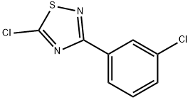 5-chloro-3-(3-chlorophenyl)-1,2,4-thiadiazole Structure