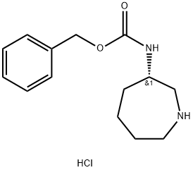 (S)-3-CBZ-氨基氮杂环庚烷盐酸盐,1384268-59-0,结构式