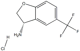(S)-5-(三氟甲基)-2,3-二氢苯并呋喃-3-胺盐酸盐,1384268-68-1,结构式