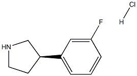 (R)-3-(3-氟苯基)吡咯烷盐酸盐, 1384269-02-6, 结构式