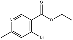 4-溴-6-甲基烟酸乙酯, 1384871-32-2, 结构式