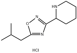 2-[5-(2-Methylpropyl)-1,2,4-oxadiazol-3-yl]piperidine hydrochloride