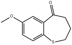 7-Methoxy-3,4-dihydro-2H-benzo[b]thiepin-5-one 结构式