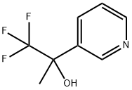 1,1,1-trifluoro-2-pyridin-3-ylpropan-2-ol 化学構造式