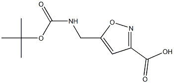 5-((叔丁氧羰基)氨基)甲基)异恶唑-3-羧酸,138742-19-5,结构式