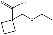 1-(乙氧基甲基)环丁烷-1-羧酸 结构式