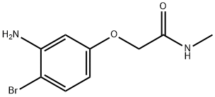 2-(3-Amino-4-bromo-phenoxy)-N-methyl-acetamide 结构式