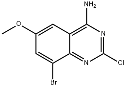 8-bromo-2-chloro-6-methoxyquinazolin-4-amine Structure