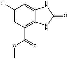 methyl 6-chloro-2-oxo-2,3-dihydro-1H-benzo[d]imidazole-4-carboxylate Struktur
