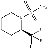 (R)-2-TRIFLUOROMETHYLPIPERIDINE SULFONAMIDE 化学構造式