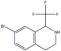 6-溴-1-(三氟甲基)-1,2,3,4-四氢异喹啉 结构式