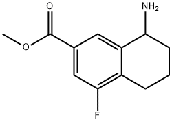 METHYL8-AMINO-4-FLUORO-5,6,7,8-TETRAHYDRONAPHTHALENE-2-CARBOXYLATE 结构式