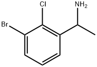1-(3-BROMO-2-CHLORO-PHENYL)-ETHYLAMINE Structure