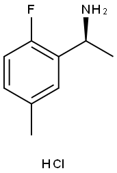 (S)-1-(2-氟-5-甲基苯基)乙烷-1-胺盐酸盐,1391355-99-9,结构式