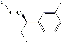 (1R)-1-(3-METHYLPHENYL)PROPYLAMINE HYDROCHLORIDE Structure