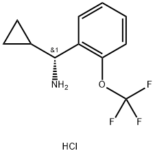 (1R)-CYCLOPROPYL[2-(TRIFLUOROMETHOXY)PHENYL]METHYLAMINE HYDROCHLORIDE|1391400-15-9
