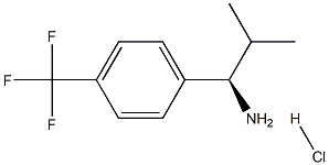(1R)-2-METHYL-1-[4-(TRIFLUOROMETHYL)PHENYL]PROPYLAMINE HYDROCHLORIDE,1391423-72-5,结构式