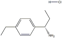 (1S)-1-(4-ETHYLPHENYL)PROPAN-1-AMINE HYDROCHLORIDE Struktur