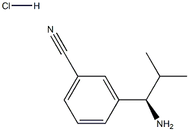 3-((R)-1-AMINO-2-METHYLPROPYL)BENZONITRILE HYDROCHLORIDE Struktur